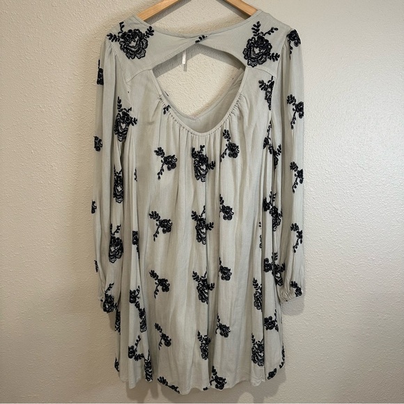 Free People White and Black Floral Mini Dress - Picture 11 of 16